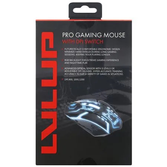 LVLUP Pro gaming mouse with backlight desktop laptop pc xbox ps4 compatible USB - Picture 2 of 2